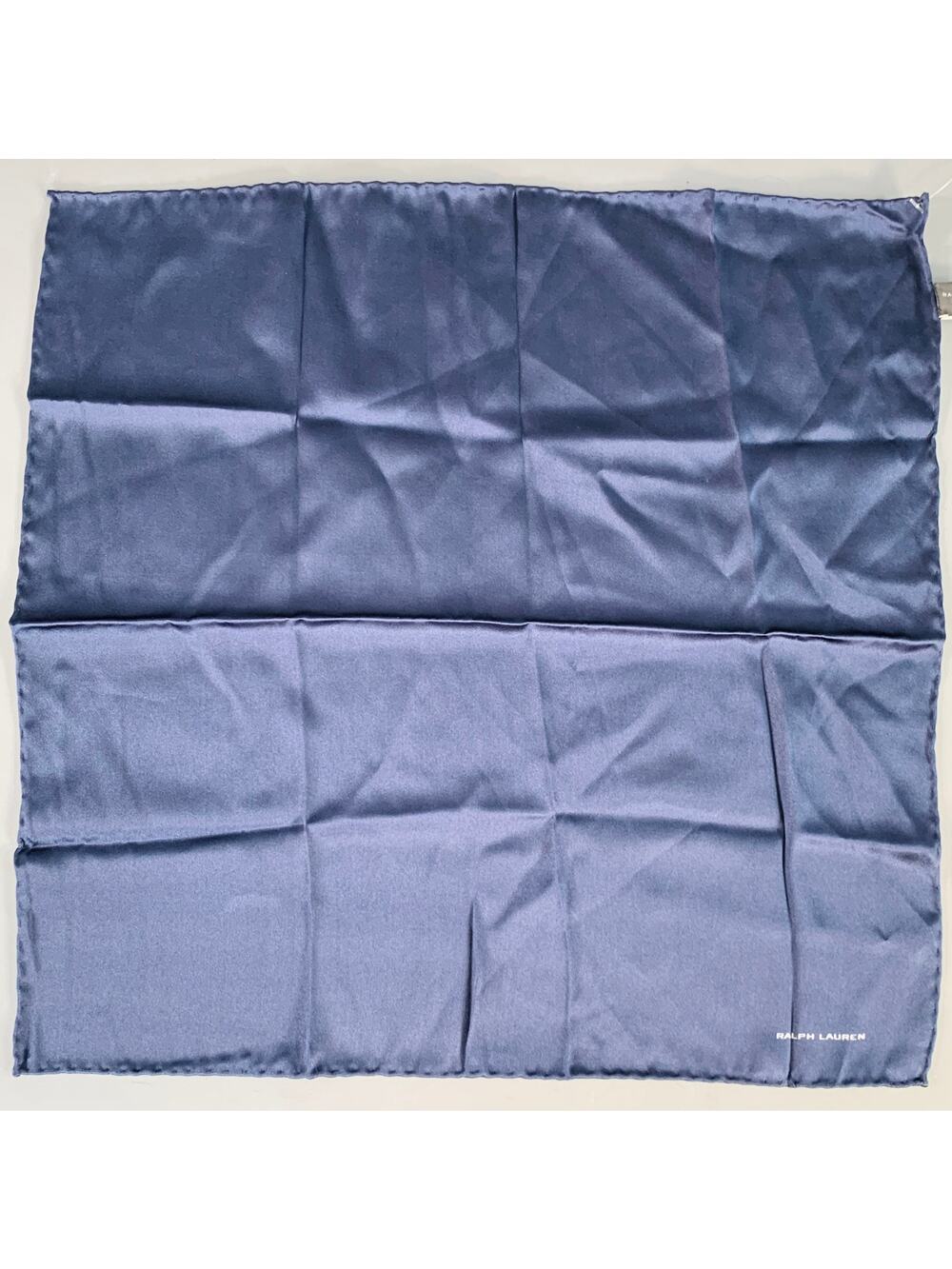 RALPH LAUREN Navy Silk Pocket Square
